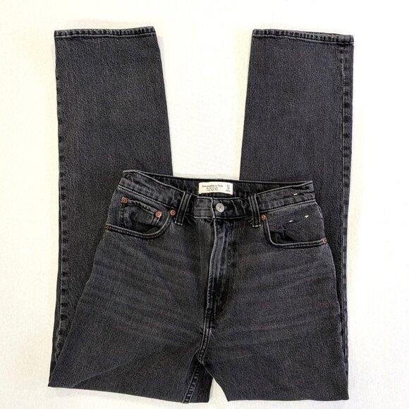 Abercrombie & Fitch Women's The ’90s Straight Ultra High Rise Jeans. Size 27/4R - Picture 1 of 5